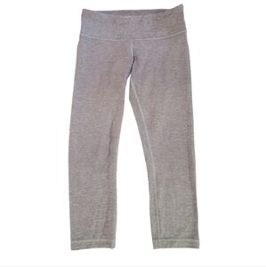 Lululemon Women's Gray Wunder Under‎ 21" Crop Leggings Size 6